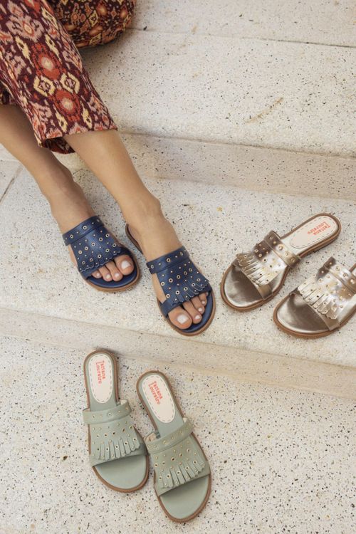 RASTEIRA SLIDE FRINGE AZUL GALAXIE