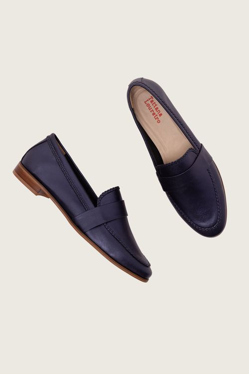 MOCASSIM SOFT MARINHO METALIZADO