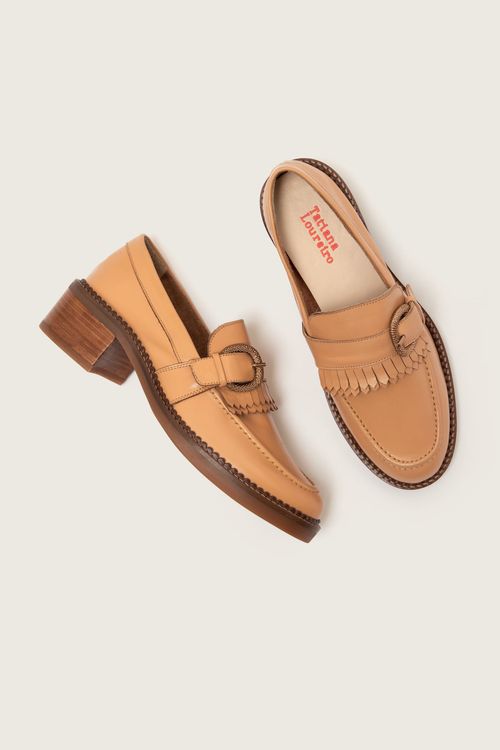 MOCASSIM  FIVELA SALTO BLOCO NUDE PÊSSEGO
