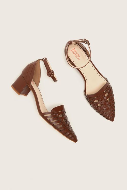 SCARPIN BICO FINO RIVIERA TABACO