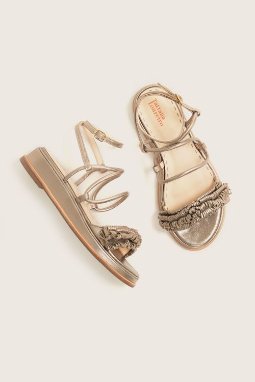 RASTEIRA FLATFORM FRINGE PRATA VELHO