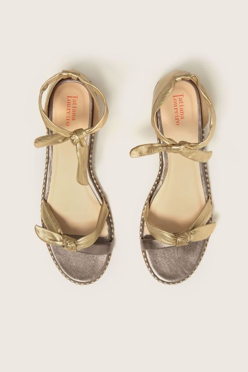 RASTEIRA LACE UP NÓ MESTIÇO NAKED OURO / GRAFITE