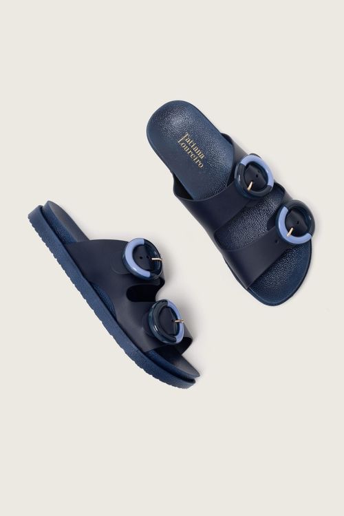 SLIDE ACQUA FIVELA ROUND AZUL MARINHO