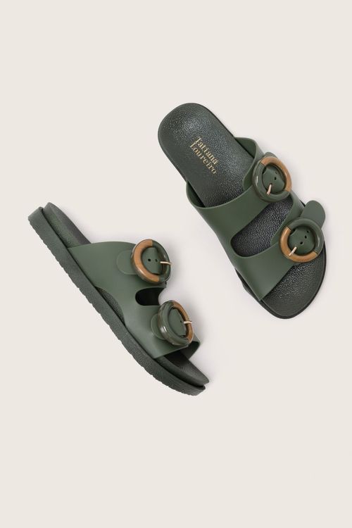 SLIDE ACQUA FIVELA ROUND VERDE MILITAR