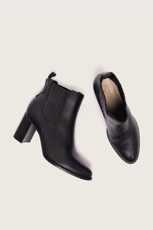 BOTA CHELSEA SALTO BLOCO PRETO