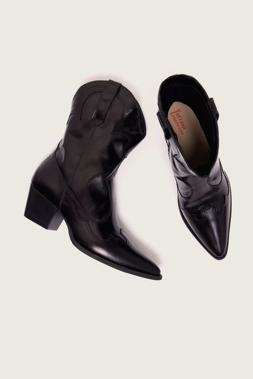 BOTA WESTERN BOHO PRETO