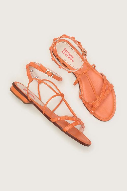 RASTEIRA GLADIADORA SPIKE SQUARE LARANJA