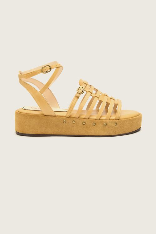 PAPETE FLATFORM STRIPES HAVANA