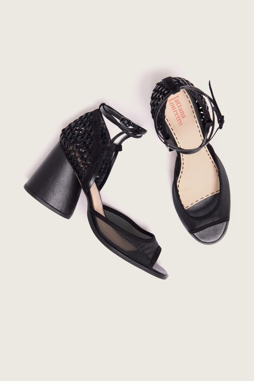 SANDÁLIA TRAMAS PRETO