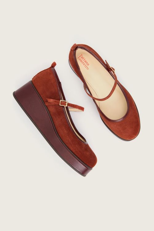 SCARPIN ANABELA CAPUCCINO