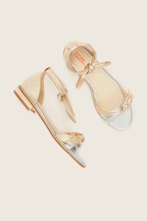 RASTEIRA LACE UP NÓ MESTIÇO NAKED OURO PRATA