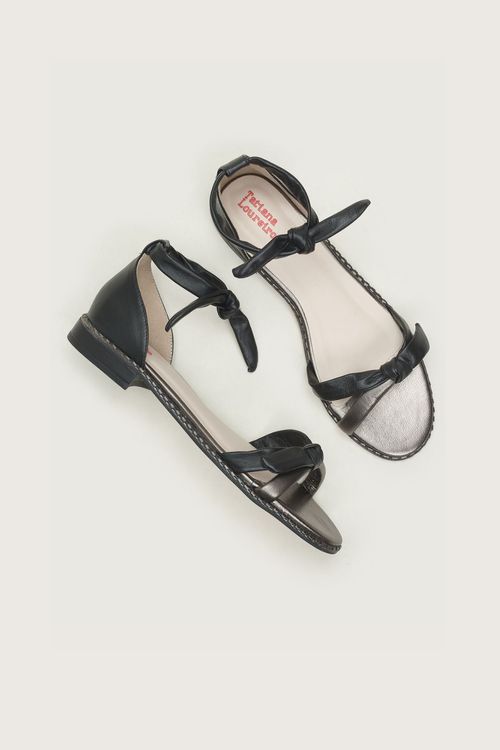 RASTEIRA LACE UP NÓ MESTIÇO NAKED PRETO / AÇO