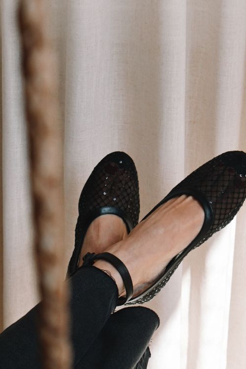 SAPATILHA TULE PRETO