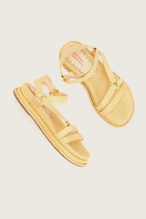 PAPETE FLATFORM TRIÂNGULO NATURAL / PALHA