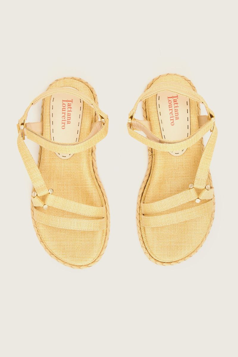 1749V26-398-Papete-Flatform-Triangulo-Palha