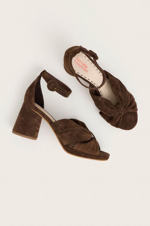 SANDÁLIA MEIA PATA FRANZIDA CHOCOLATE