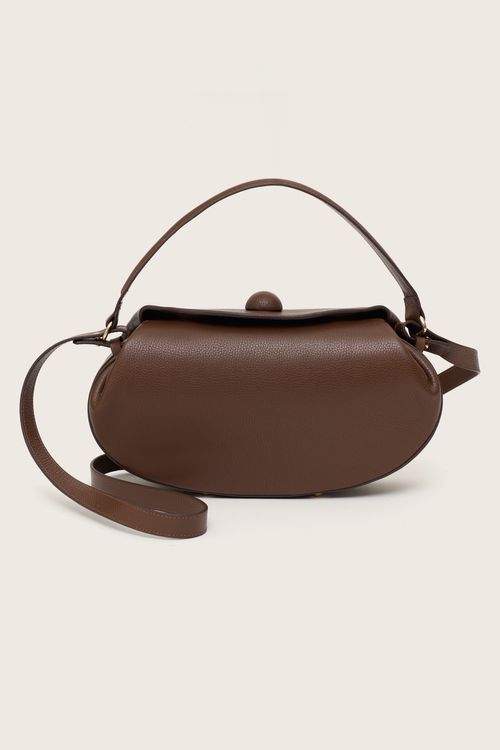 BOLSA TIRACOLO FLAP CHOCOLATE