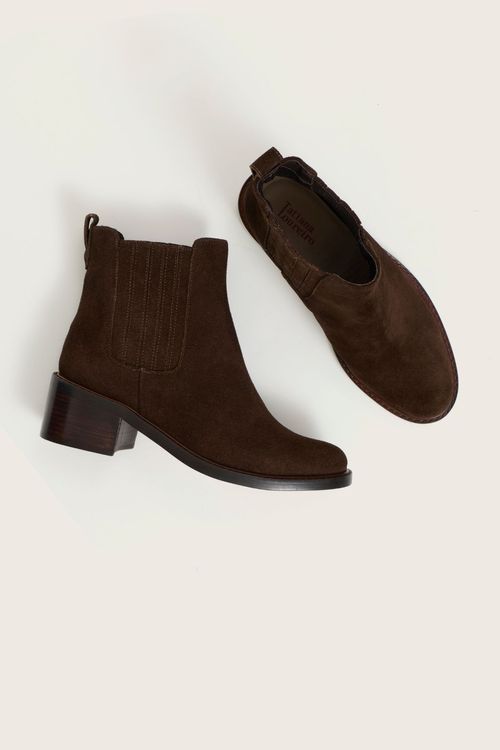 BOTA CHELSEA SALTO BLOCO CAMURÇA CAFÉ