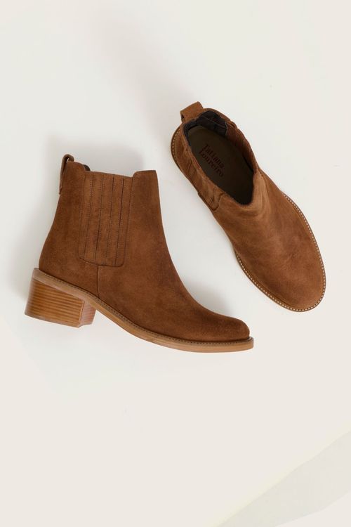 BOTA CHELSEA SALTO BLOCO CAMURÇA TOFFEE