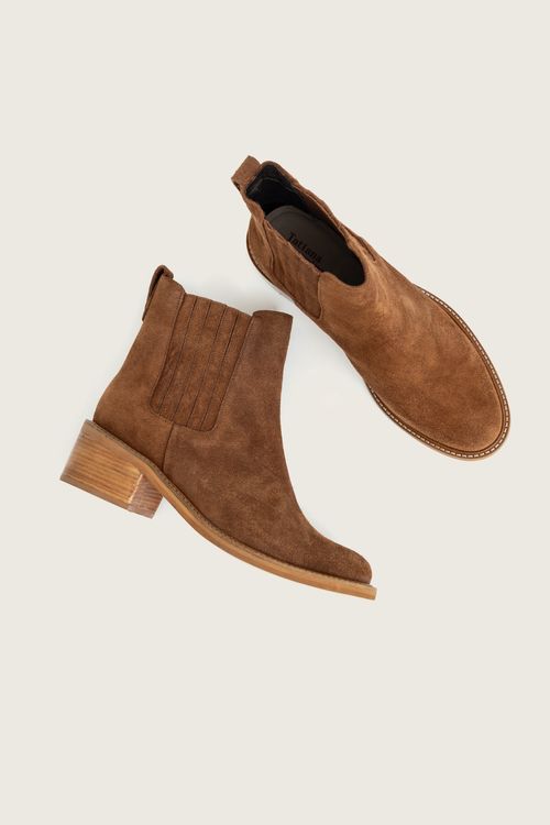BOTA CHELSEA SALTO BLOCO CAMURÇA TOFFEE