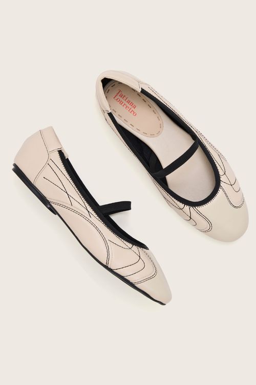 SAPATILHA URBAN BALLERINA PRETO \ BRANCO