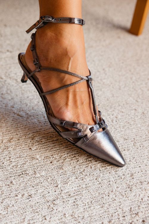 SCARPIN SLINGBACK SPIKE GRAFITE