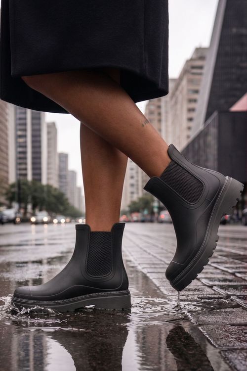 BOTA BORRACHA CHELSEA PRETO