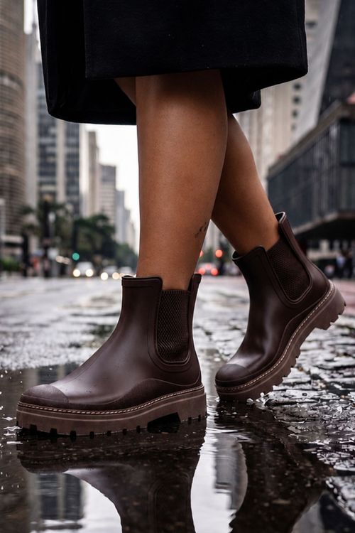 BOTA BORRACHA CHELSEA CAFÉ