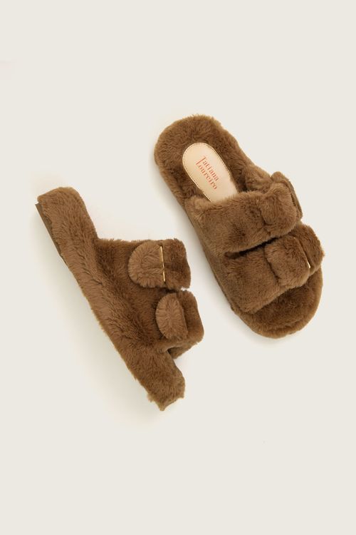 SLIDE FLATFORM HOMEWEAR CAMELO