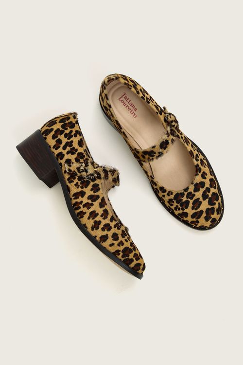 SAPATO BONECA STUDS ANIMAL PRINT