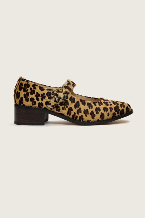 SAPATO BONECA STUDS ANIMAL PRINT