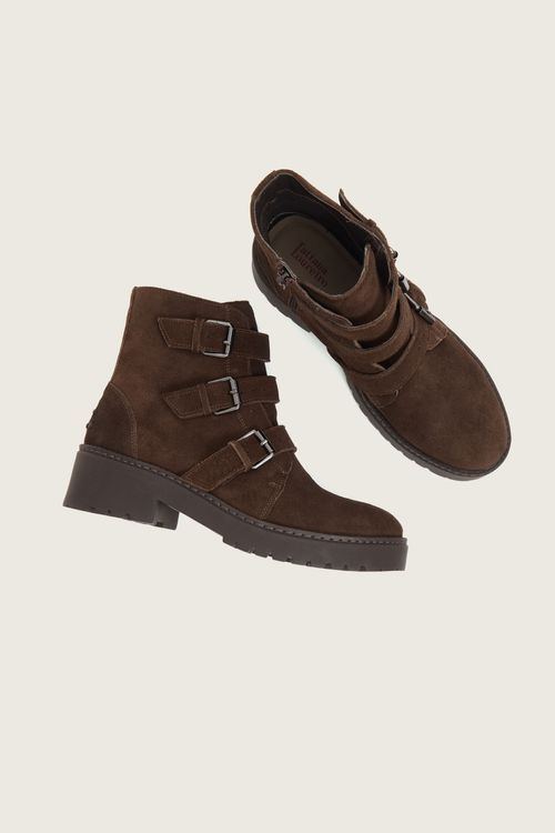 BOTA COTURNO BIKER CHOCOLATE