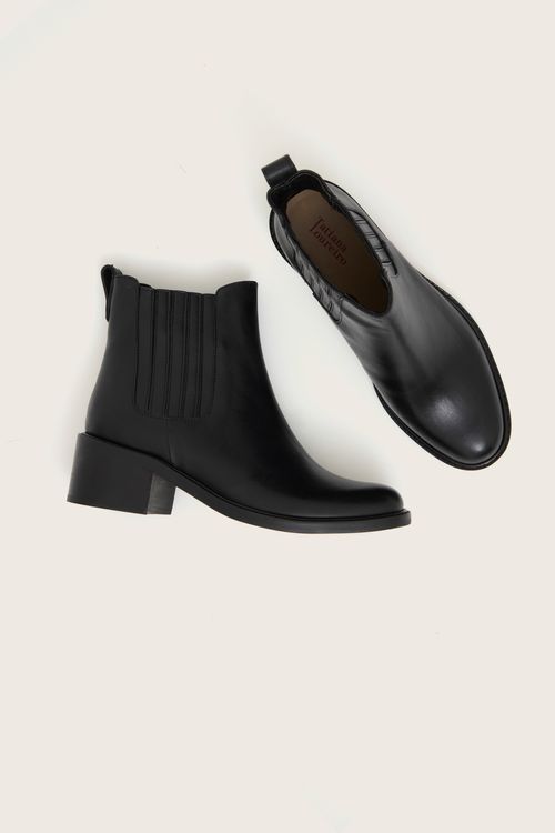 BOTA CHELSEA SALTO BLOCO PRETO