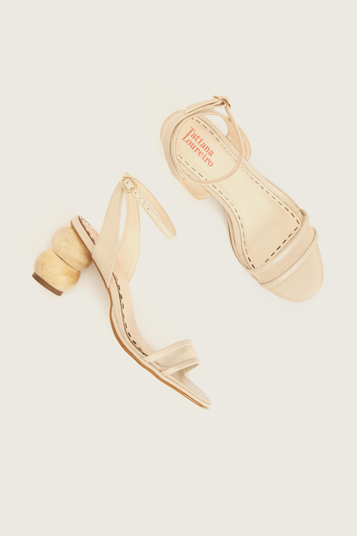 SANDÁLIA BUBBLE DUPLA OFF WHITE