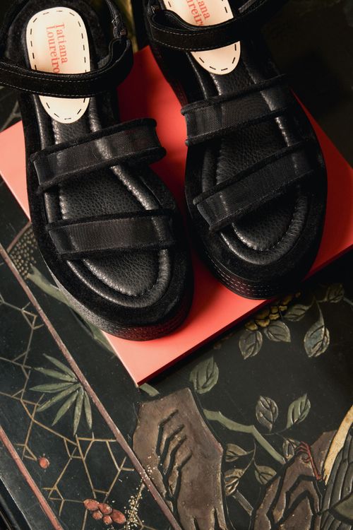 FLATFORM DOUBLE TULE PRETO