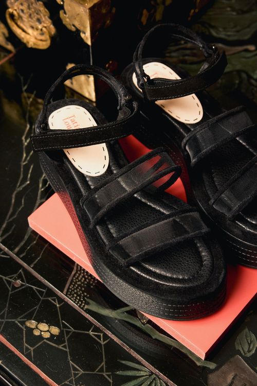 FLATFORM DOUBLE TULE PRETO