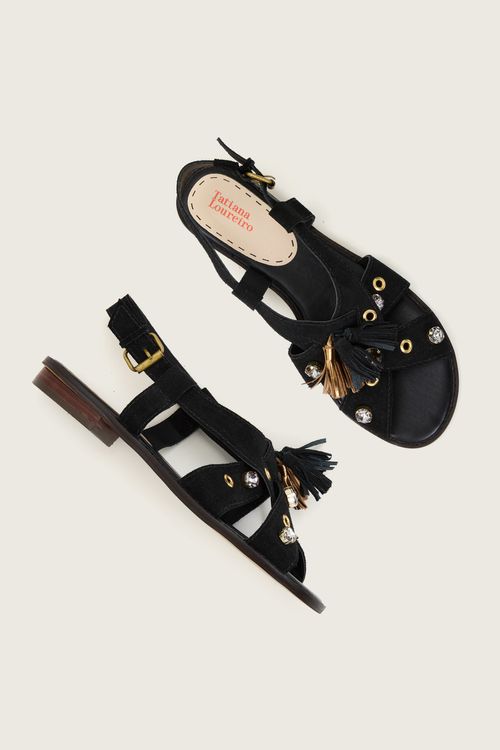 RASTEIRA CRUZADA TASSEL PRETO
